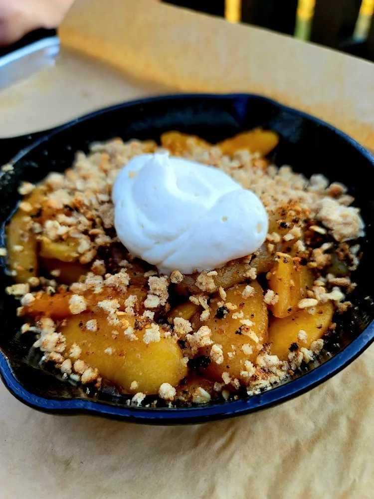 Seasonal Smoked Fruit Cobbler